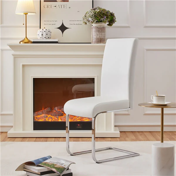 Yaheetech Dining Chairs Set of 6 Modern Faux Leather - Image 7
