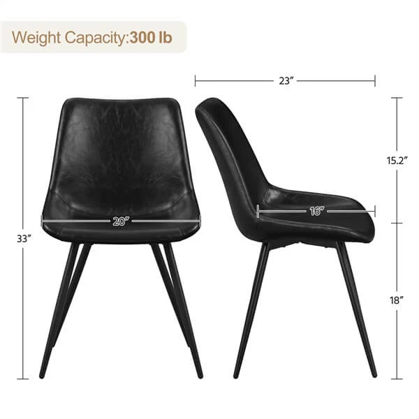 Yaheetech Dining Room Chairs Set of 6 Mid Century Dining Chairs - Image 4