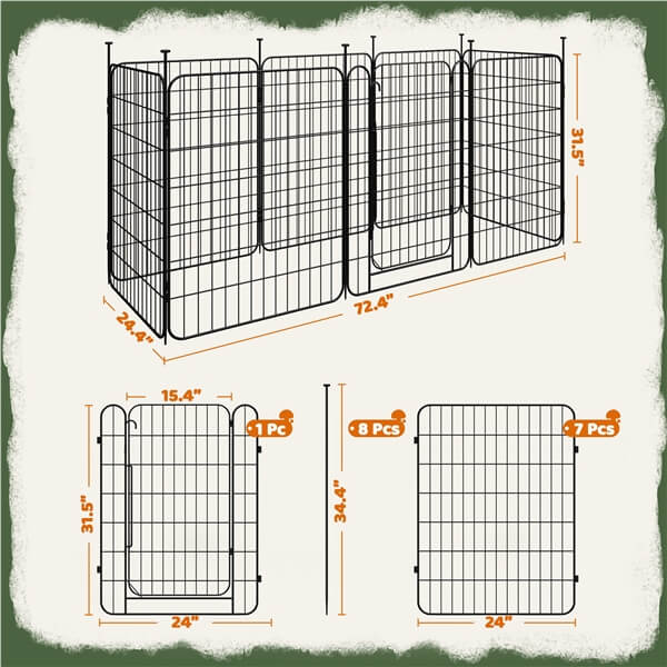 Yaheetech Dog Playpen for Puppy - Image 13