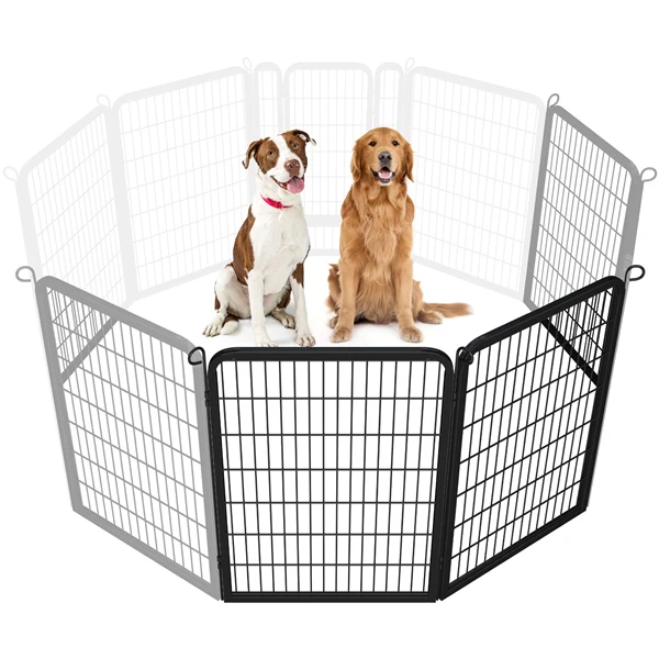 Yaheetech 39.5″ Tall 2/6 Panels Dog Playpen - Image 5