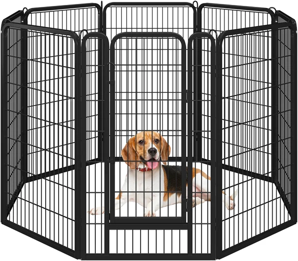 Yaheetech 47.5″ Tall 6/8 Panels Dog Playpen Outdoor - Image 3