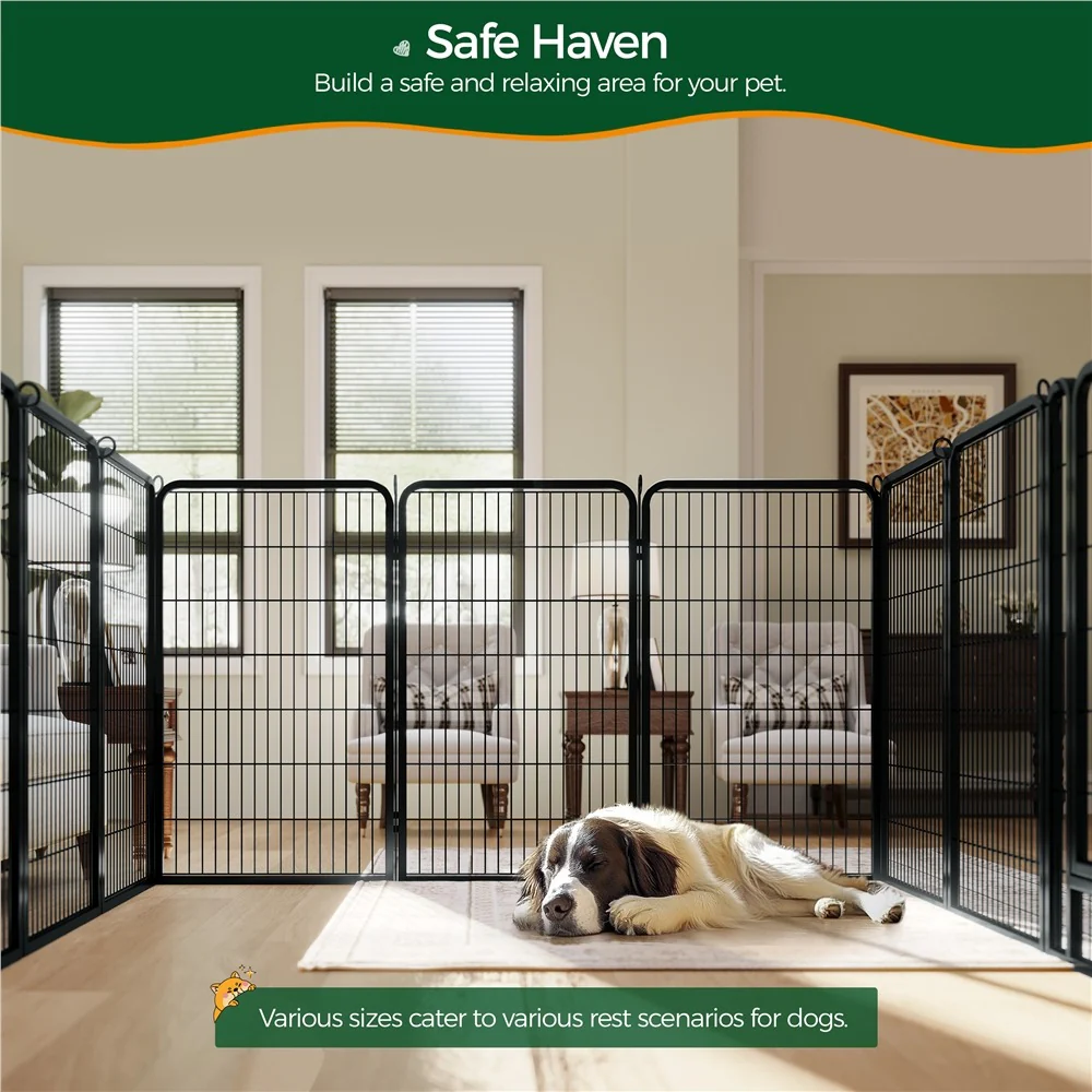 Yaheetech 47.5″ Tall 6/8 Panels Dog Playpen Outdoor - Image 8