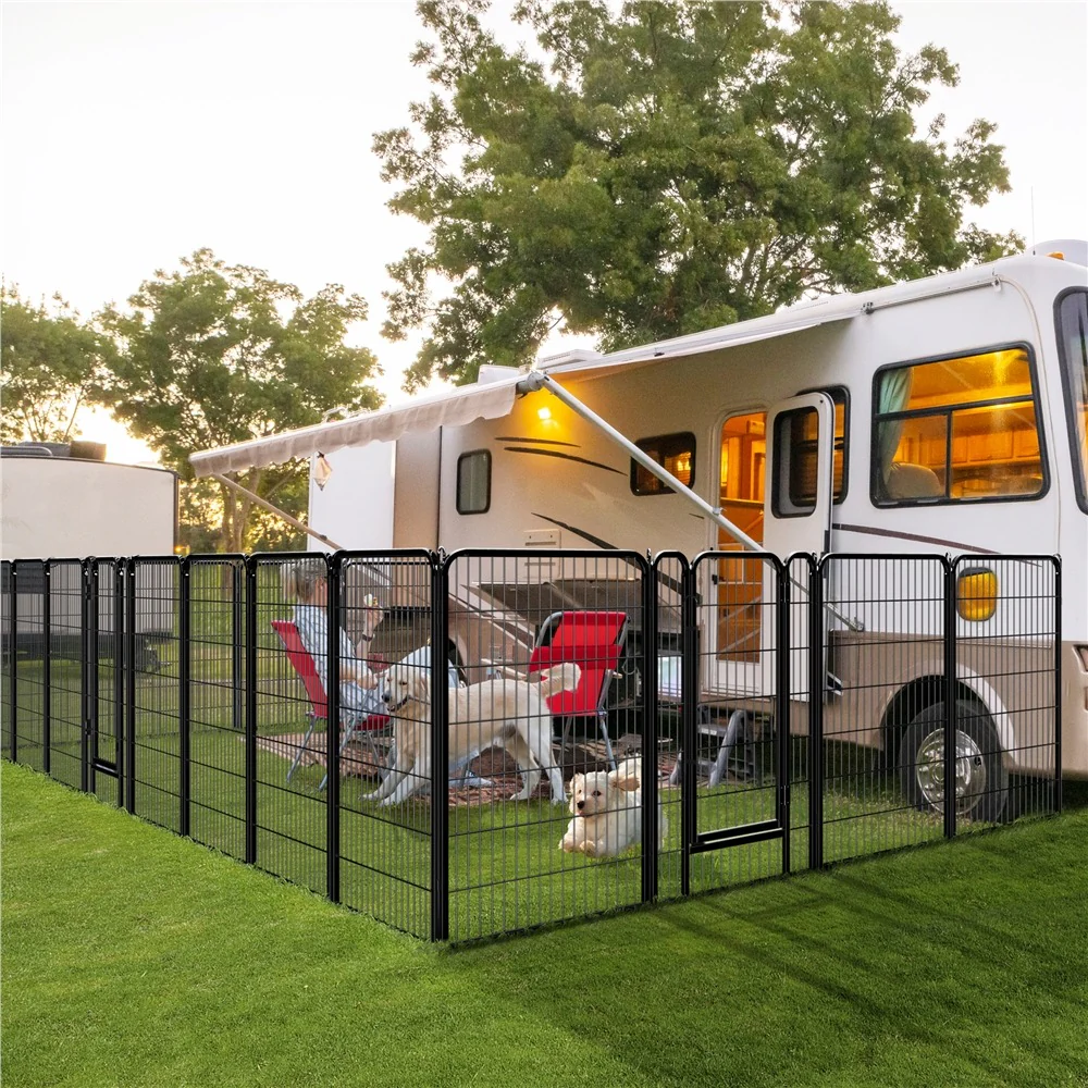 Yaheetech 47.5″ Tall 6/8 Panels Dog Playpen Outdoor - Image 9
