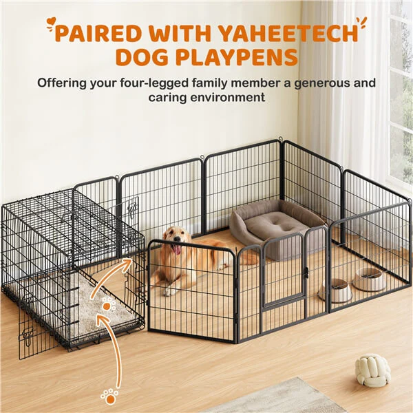 Yaheetech Double Door Dog Crate - Image 16