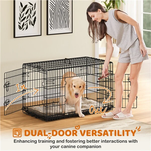 Yaheetech Double Door Dog Crate - Image 7