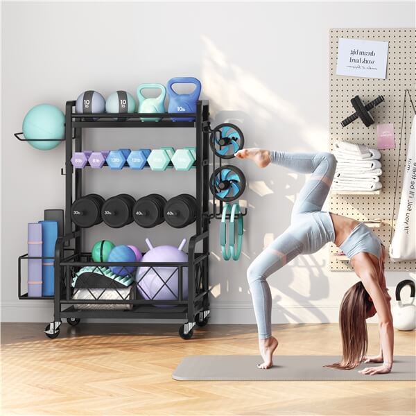 Yaheetech Dumbbell Rack Yoga Mat Storage Rack - Image 11