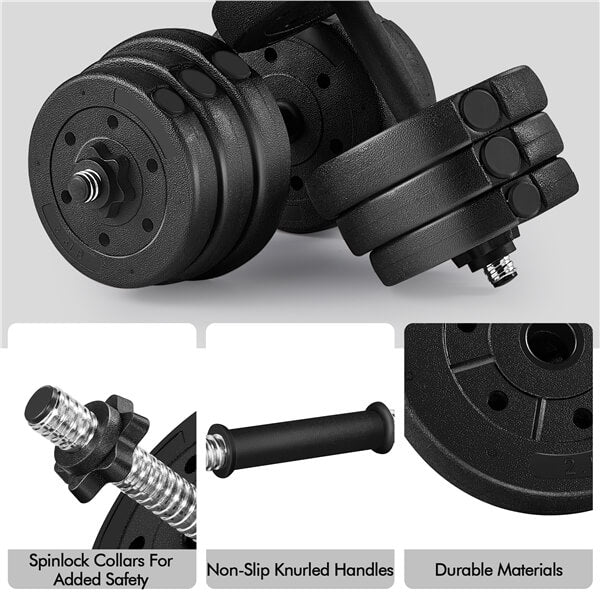 Yaheetech Dumbbell Weights Set Adjustable Dumbbells - Image 6