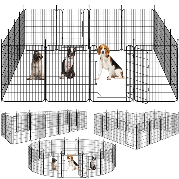 Yaheetech Expandable Dog Playpen, 16 Panel 24/32 inch - Image 3