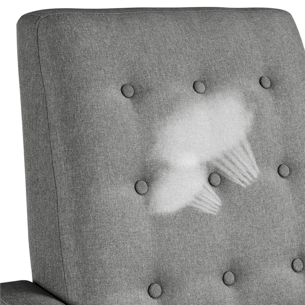 Yaheetech Fabric Recliner Chair Mid-Century Modern Recliner - Image 8