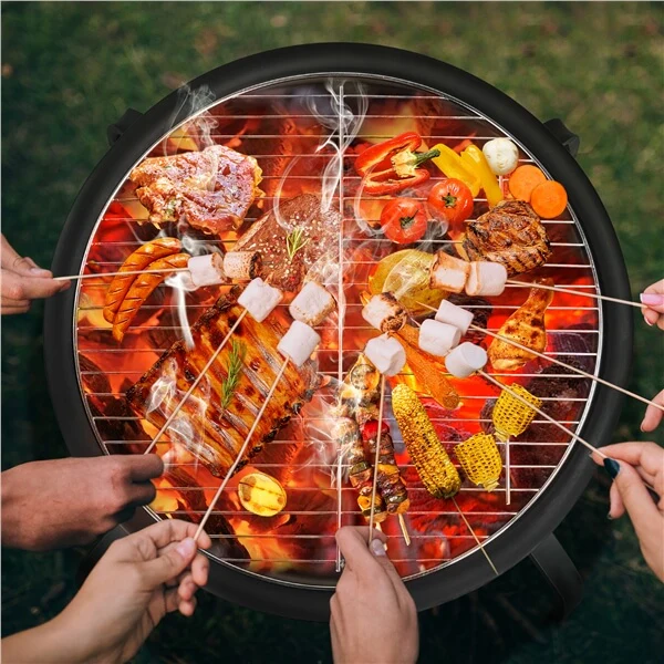 Yaheetech Foldable Iron Fire Pit 21in - Image 8