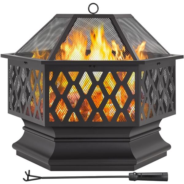 Yaheetech Hex Shaped Fire Bowl - Image 6