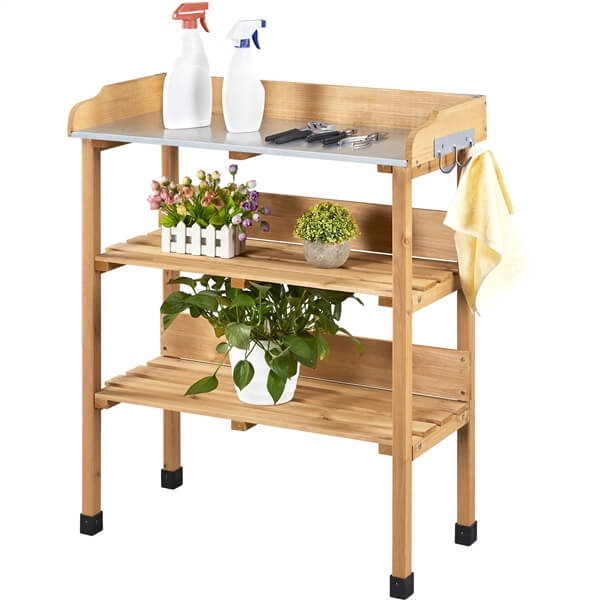 Yaheetech Firwood Potting Bench - Image 3