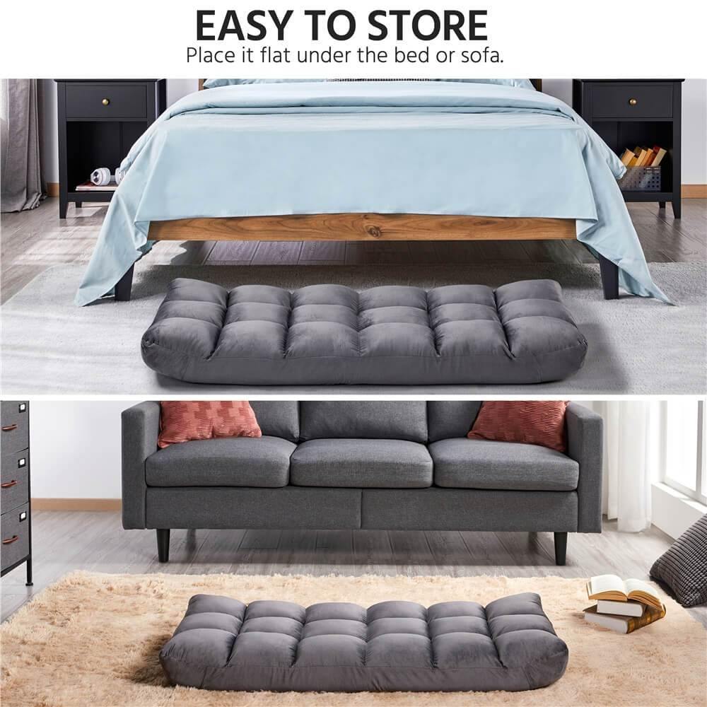 Yaheetech Padded Floor Chair with Back Support - Image 8