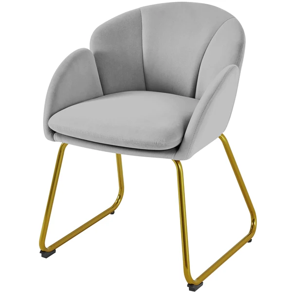 Yaheetech Flower Shape Velvet Armchair - Image 2
