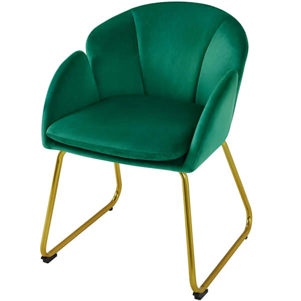 Yaheetech Flower Shape Velvet Armchair - Image 5