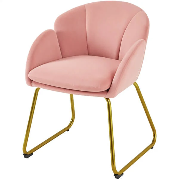 Yaheetech Flower Shape Velvet Armchair - Image 7