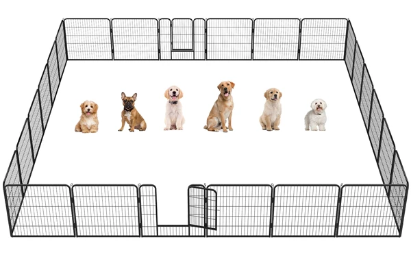 Yaheetech Puppy Playpen 8 Panels 32 Inch - Image 4