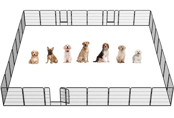 Yaheetech Puppy Playpen 8 Panels 32 Inch - Image 5