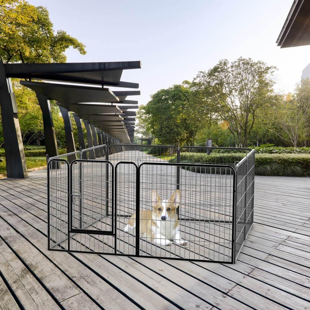 Yaheetech Puppy Playpen 8 Panels 32 Inch - Image 9
