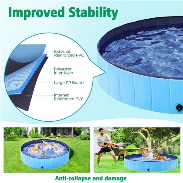 Yaheetech Foldable Dog Pool 79 x 12 Inches - Image 5