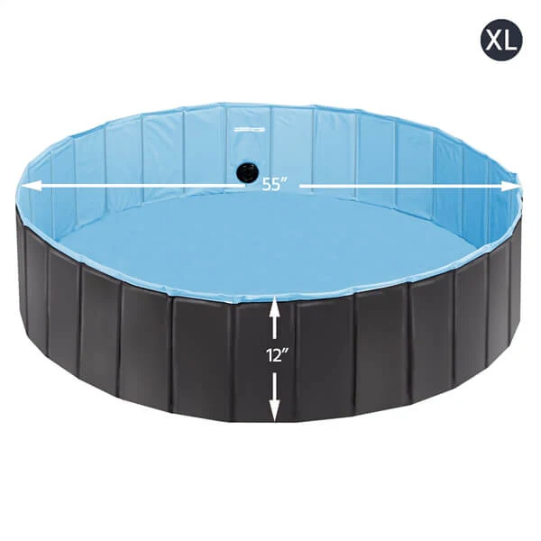 Yaheetech Foldable Hard Plastic Extra Large Dog Pet Bath Swimming Pool - Image 4