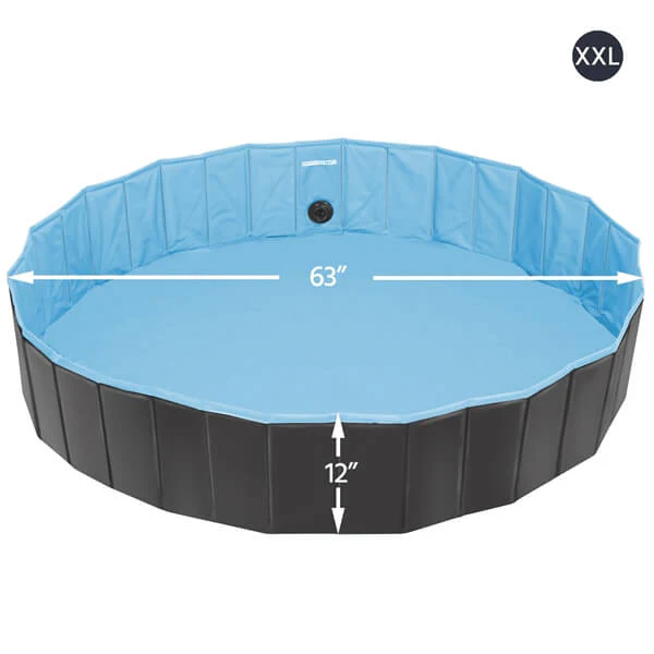 Yaheetech Foldable Hard Plastic Extra Large Dog Pet Bath Swimming Pool - Image 5
