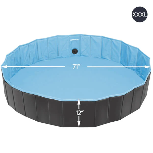 Yaheetech Foldable Hard Plastic Extra Large Dog Pet Bath Swimming Pool - Image 6