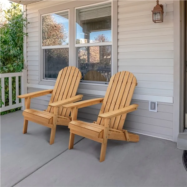 Yaheetech Folding Wooden Lounge Chair - Image 10