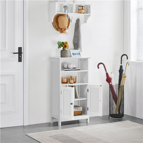 Yaheetech Free Standing Cabinet with Double Door and Adjustable Shelf - Image 5