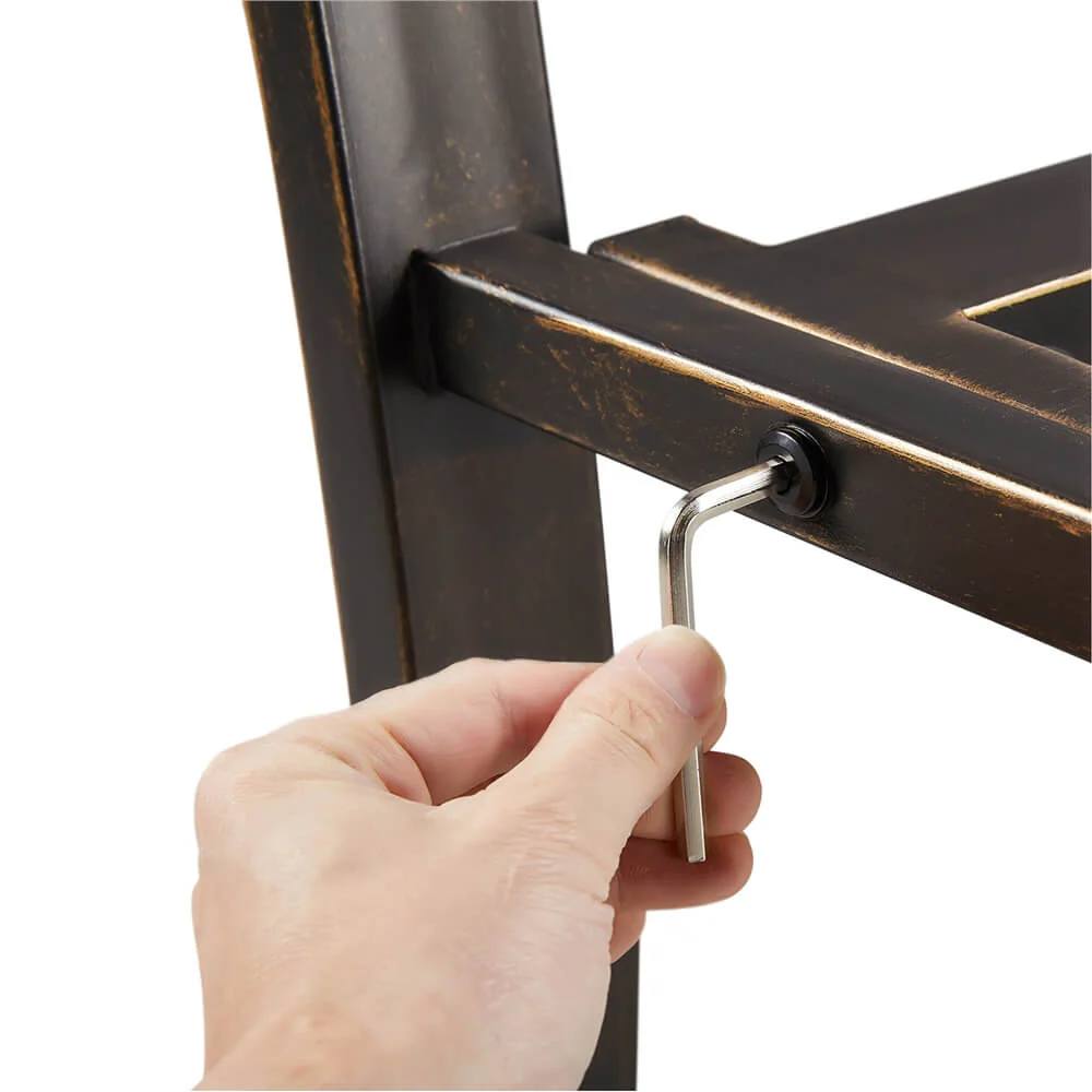 Yaheetech Garden Metal Bench - Image 6