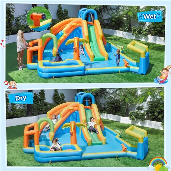 Yaheetech Giant Water Slide Combo - Image 4