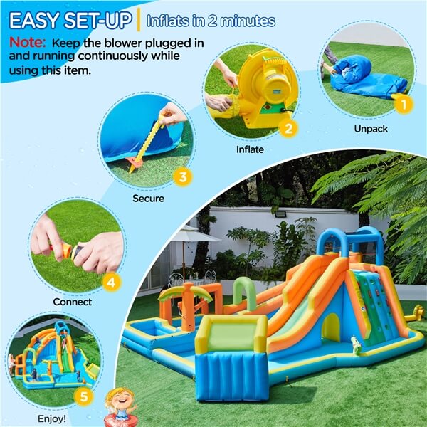 Yaheetech Giant Water Slide Combo - Image 5