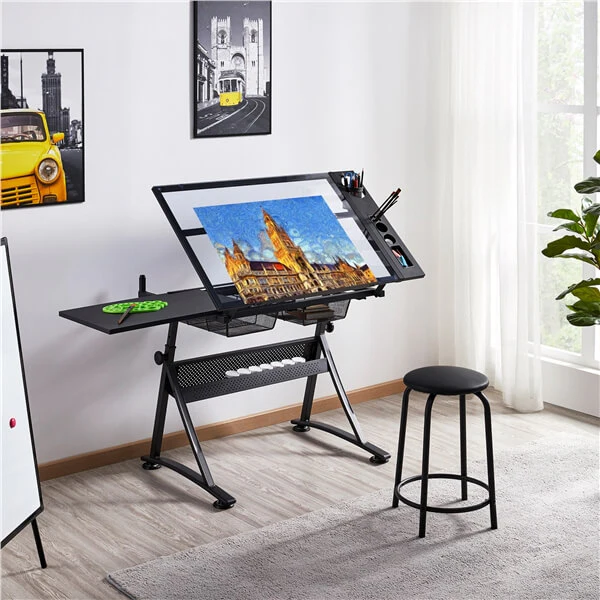 Yaheetech Glass Drafting Table 28’’ to 36’’ - Image 9