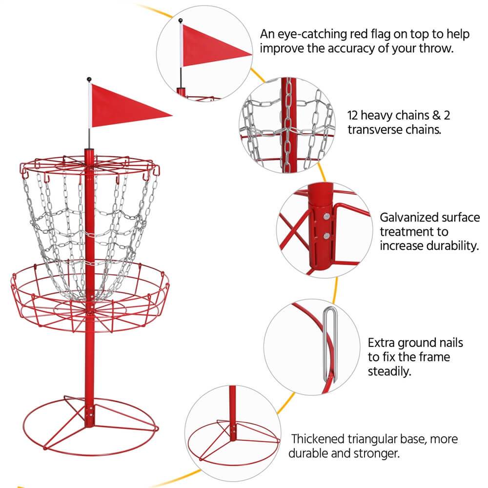 Yaheetech Golf Goal Basket 12-Chain - Image 8