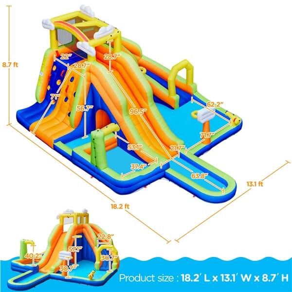 Yaheetech Inflatable Water Slide - Image 3