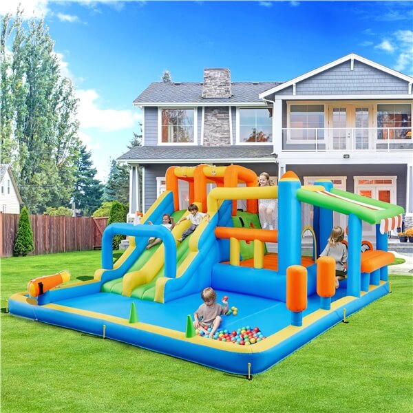 Yaheetech Inflatable Water Slide with Market Stand - Image 10