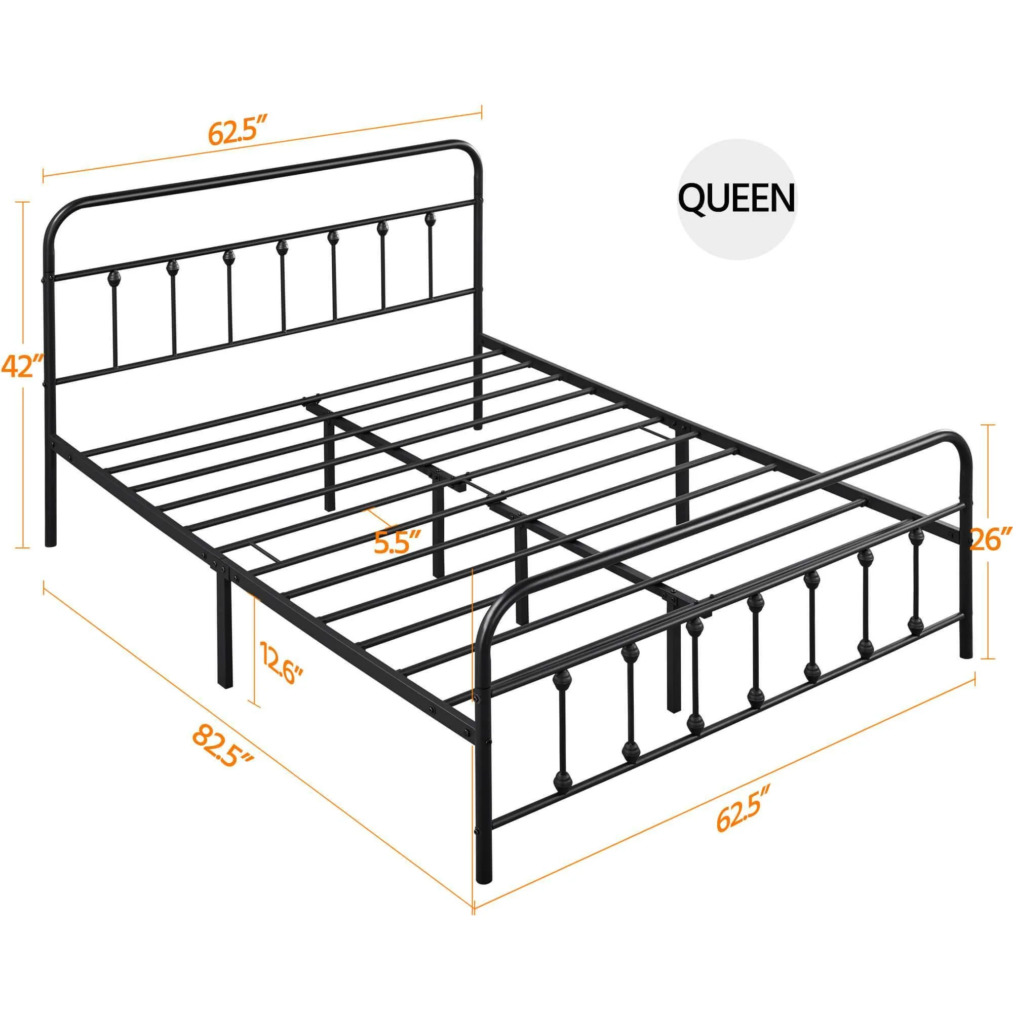 Yaheetech Iron Bed Frame - Image 10