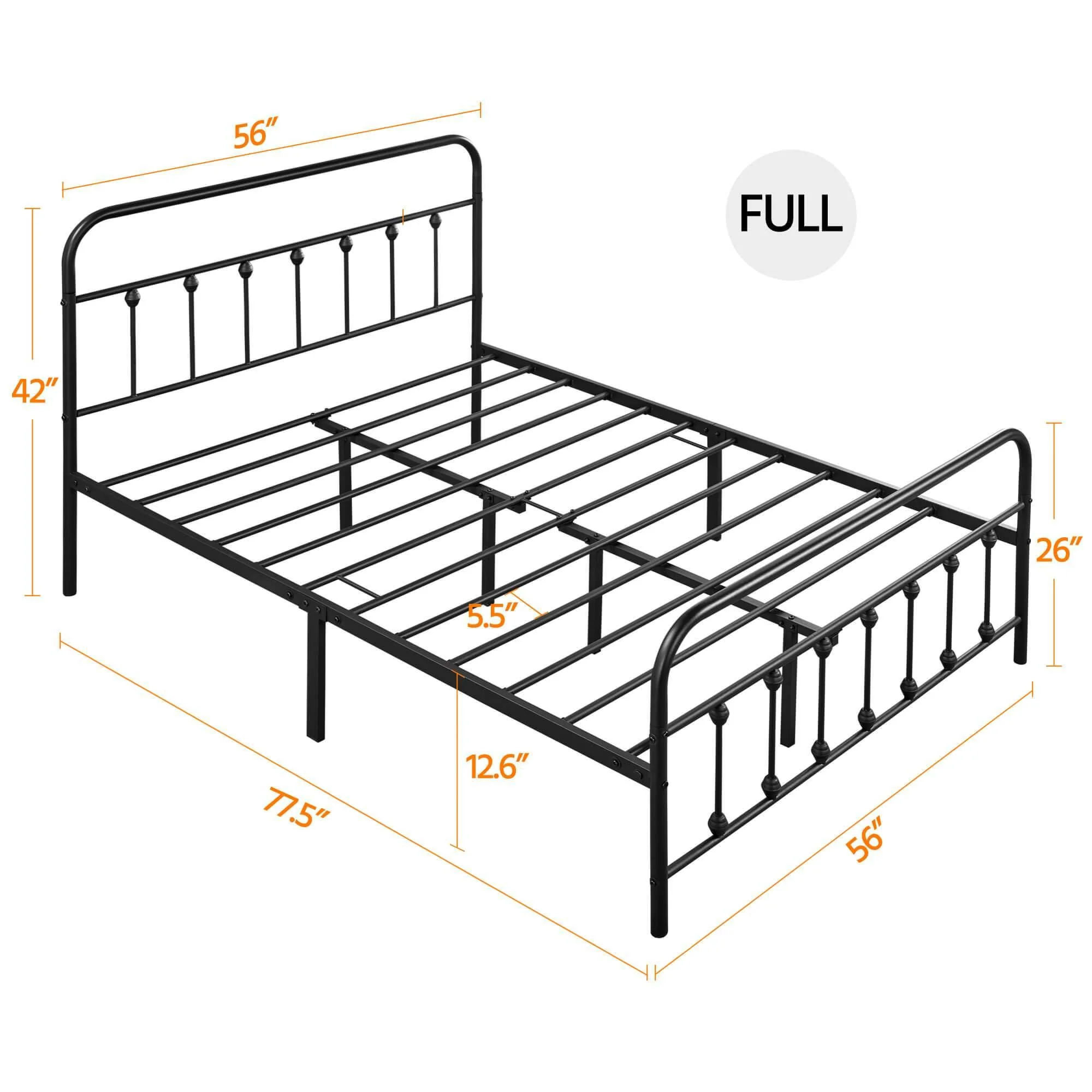 Yaheetech Iron Bed Frame - Image 11