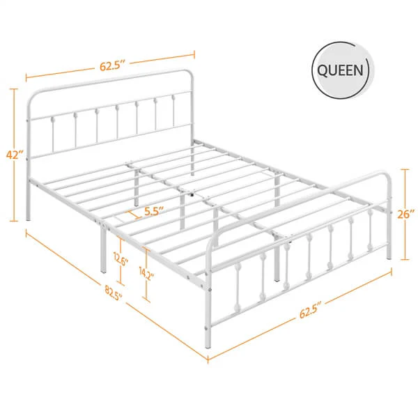 Yaheetech Classic Iron Bed Frame - Image 3