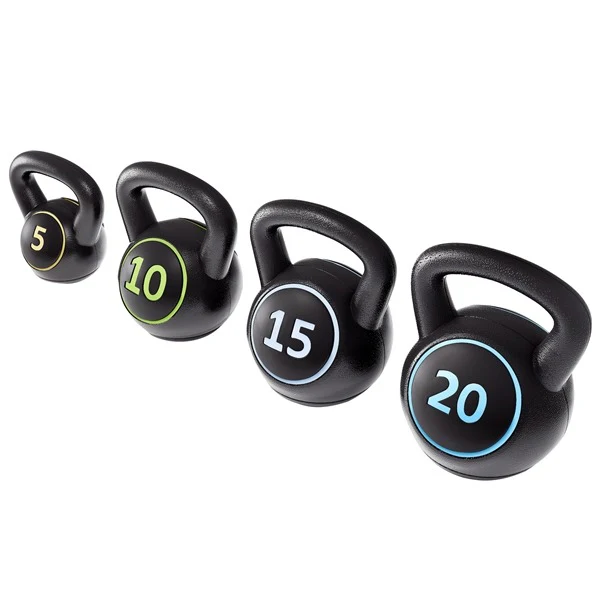 Yaheetech Kettlebell Sets 4 Piece Set 5lb, 10lb, 15lb, 20lb - Image 3