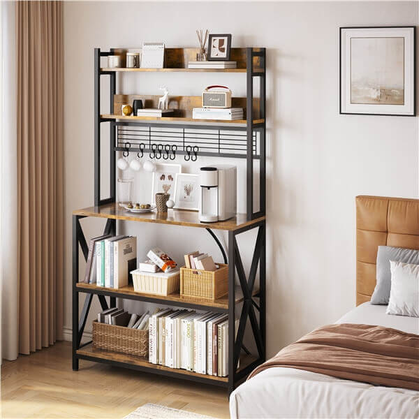Yaheetech Kitchen Bakers Rack with Power Outlet & LED Lights - Image 18