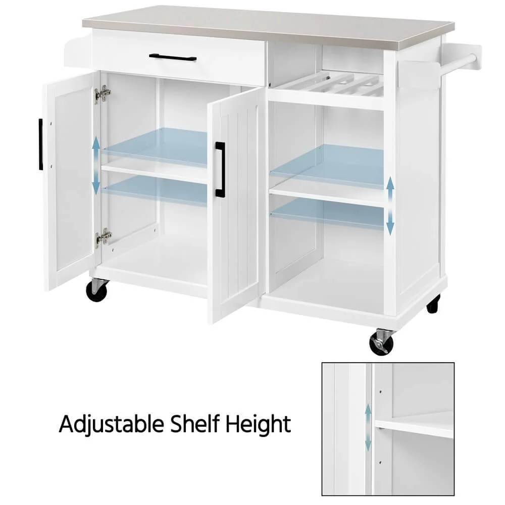 Yaheetech Kitchen Cart With Storage - Image 6