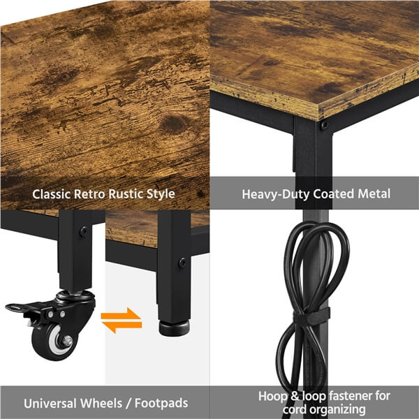 Yaheetech Kitchen Island Cart with Power Outlet - Image 5