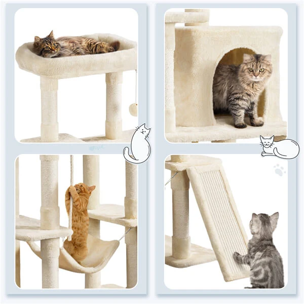 Yaheetech Large Cat Tower 63 inch - Image 7