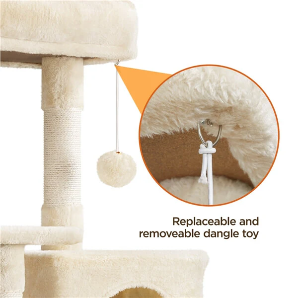 Yaheetech Large Cat Tower 63 inch - Image 8