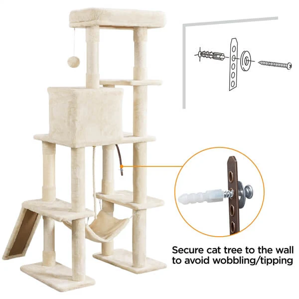 Yaheetech Large Cat Tower 63 inch - Image 9