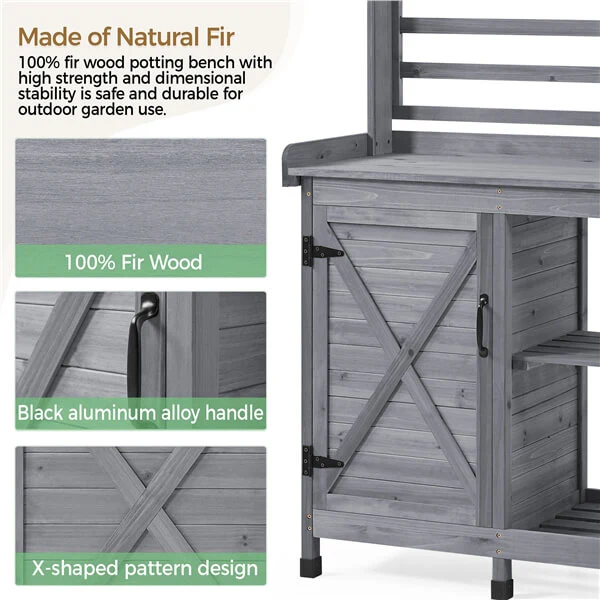 Yaheetech Large Horticulture Work Table Workstation - Image 6