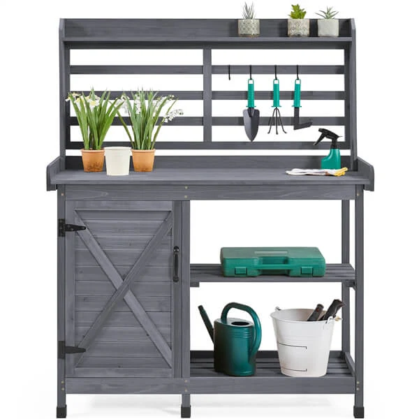 Yaheetech Large Horticulture Work Table Workstation - Image 9
