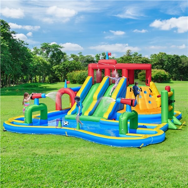 Yaheetech Large Inflatable Water Slide with Soccer Field - Image 10