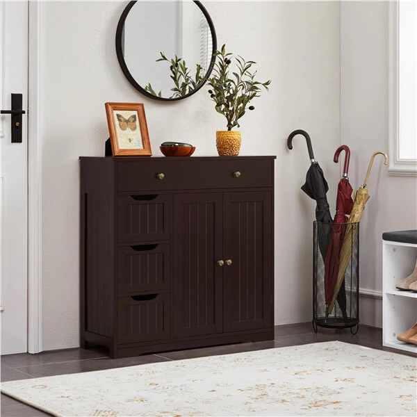 Yaheetech Large Storage Space Wooden Organizer with 1 Big Drawer - Image 6